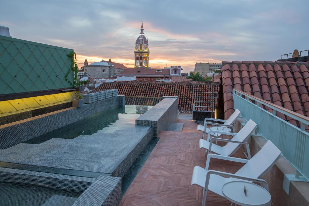 Hotel Boutique Casona Del Colegio Cartagena المظهر الخارجي الصورة Rooftop terrace