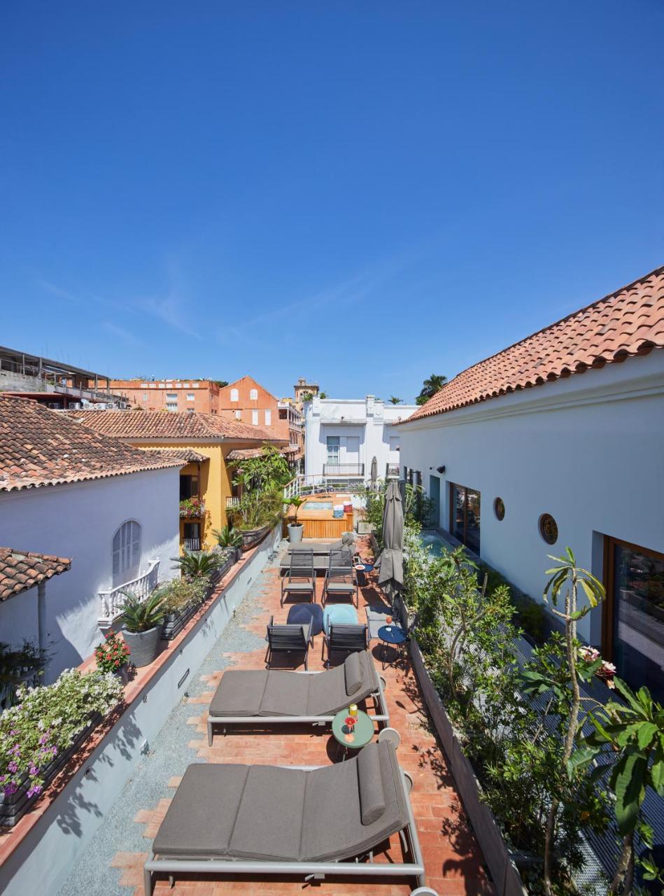 Hotel Boutique Casona Del Colegio Cartagena المظهر الخارجي الصورة Patio of the Casa de los Capitanes Generales