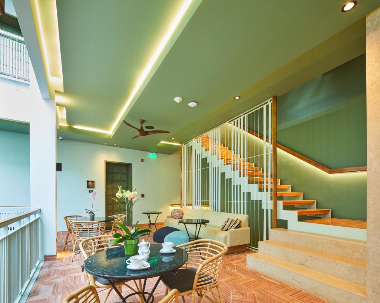 Hotel Boutique Casona Del Colegio Cartagena المظهر الخارجي الصورة Interior of the hotel