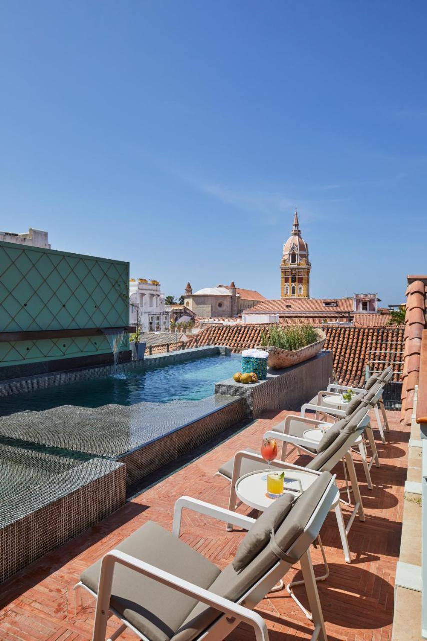 Hotel Boutique Casona Del Colegio Cartagena المظهر الخارجي الصورة Rooftop pool at Hotel Casa 1038